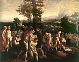 Jan Van Scorel Canvas Paintings - The Baptism of Christ